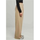 Urban Classics - Broek - Ultra Wide Pleat Front Pants - Wetsand - Dames