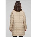 Dames Quilted Coat - Wetsand - Teryleen - Oversized Pasvorm