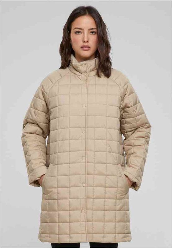 Dames Quilted Coat - Wetsand - Teryleen - Oversized Pasvorm