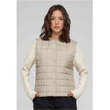 Damesvest - Lichtgrijs - Polyester - Ronde Halslijn