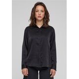 Urban Classics - Blouse - Zwart - Klassieke Blouse - Lange Mouw