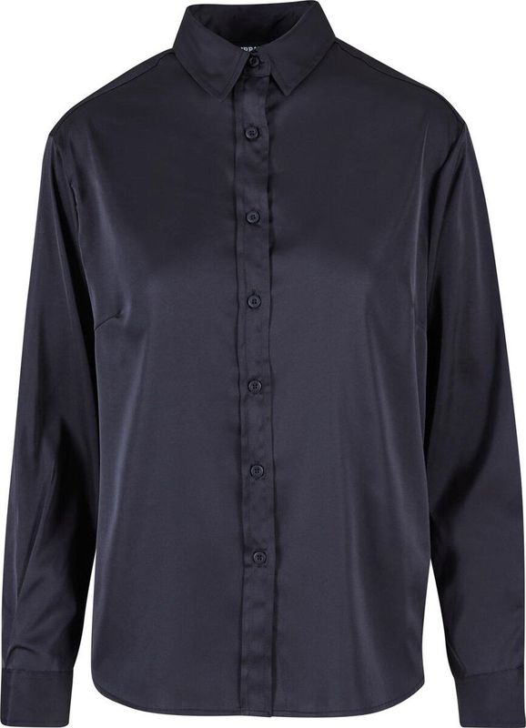 Urban Classics - Blouse - Zwart - Klassieke Blouse - Lange Mouw