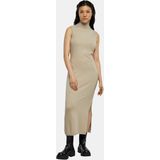 Urban Classics - Knitted Eco Viscose Turtleneck - Lange Jurk - Beige