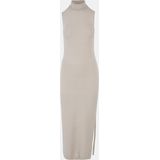 Urban Classics - Knitted Eco Viscose Turtleneck - Lange Jurk - Beige