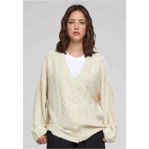 Urban Classics - Cable Knit Cardigan - Beige
