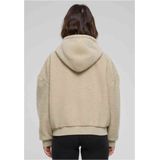 Urban Classics - Oversized Sherpa Vest met capuchon - Beige