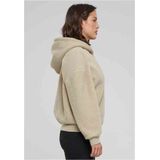 Urban Classics - Oversized Sherpa Vest met capuchon - Beige