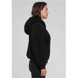 Urban Classics - Oversized Sherpa Vest met capuchon - Zwart