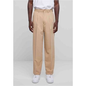 Urban Classics - Wide fit Broek rechte pijpen Beige