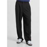 Urban Classics - Wide Fit Broek - Zwart - Rechte Pijpen - Taille 34 inch