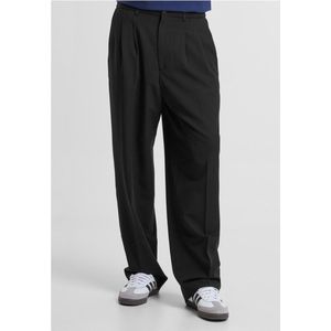 Urban Classics - Wide Fit Broek - Zwart - Rechte Pijpen - Taille 34 inch