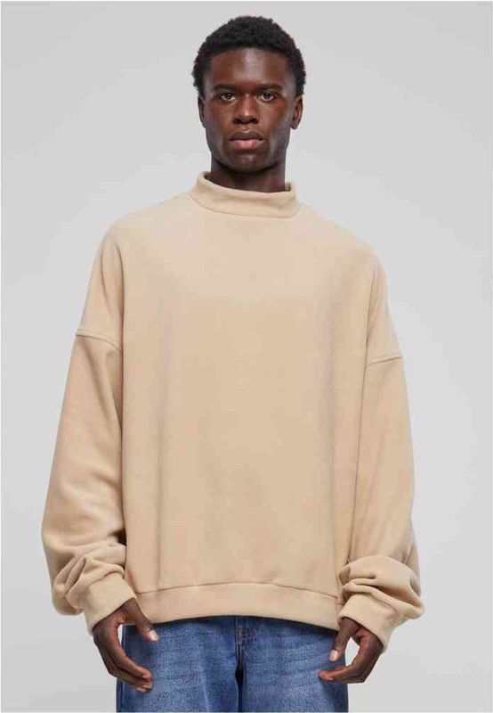 Urban Classics - Oversized Polar Fleece Crewneck sweater/trui - Beige