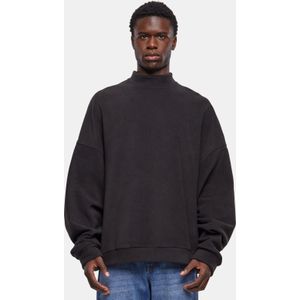 Urban Classics - Oversized Polar Fleece Crewneck sweater/trui - Zwart
