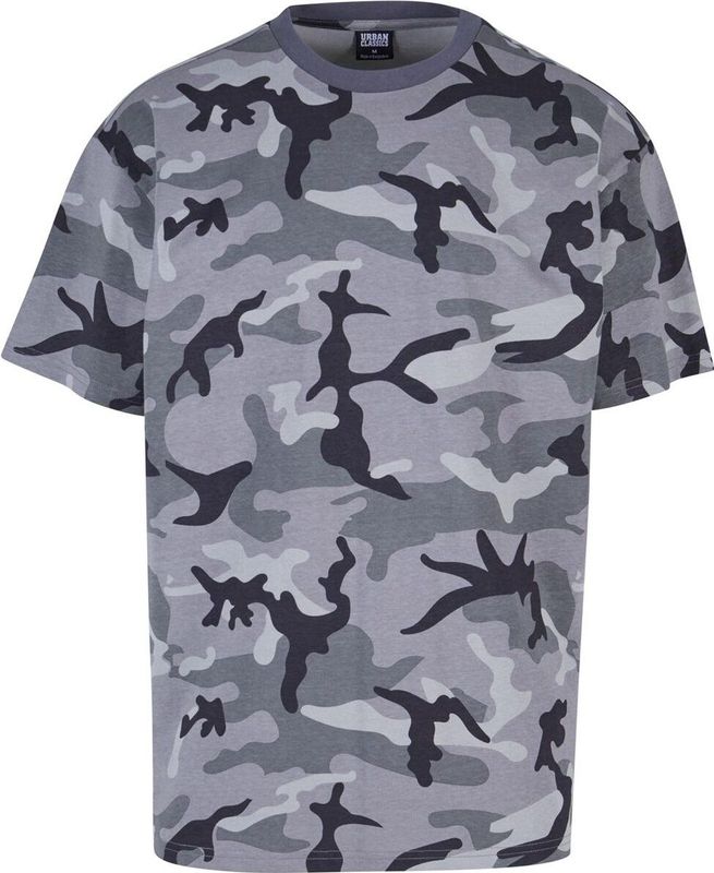 Urban Classics - Heavy Oversized Camo Heren T-shirt - Grijs