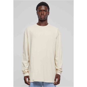 Urban Classics - Oversized Open Edge Longsleeve shirt - Beige