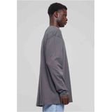 Urban Classics - Oversized Open Edge Longsleeve shirt - Grijs