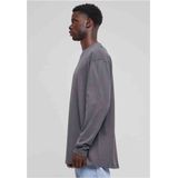 Urban Classics - Oversized Open Edge Longsleeve shirt - Grijs