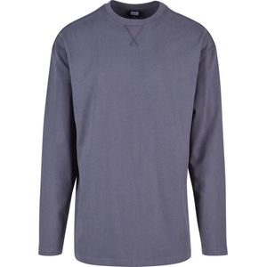 Urban Classics - Oversized Open Edge Longsleeve shirt - Grijs