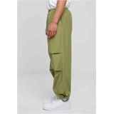 Urban Classics - Popline Parachute Wijde broek - Olijfgroen