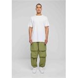 Urban Classics - Popline Parachute Wijde broek - Olijfgroen