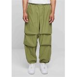Urban Classics - Popline Parachute Wijde broek - Olijfgroen