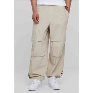 Urban Classics - Popline Parachute Wijde broek - Beige