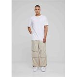 Urban Classics - Popline Parachute Wijde broek - Beige