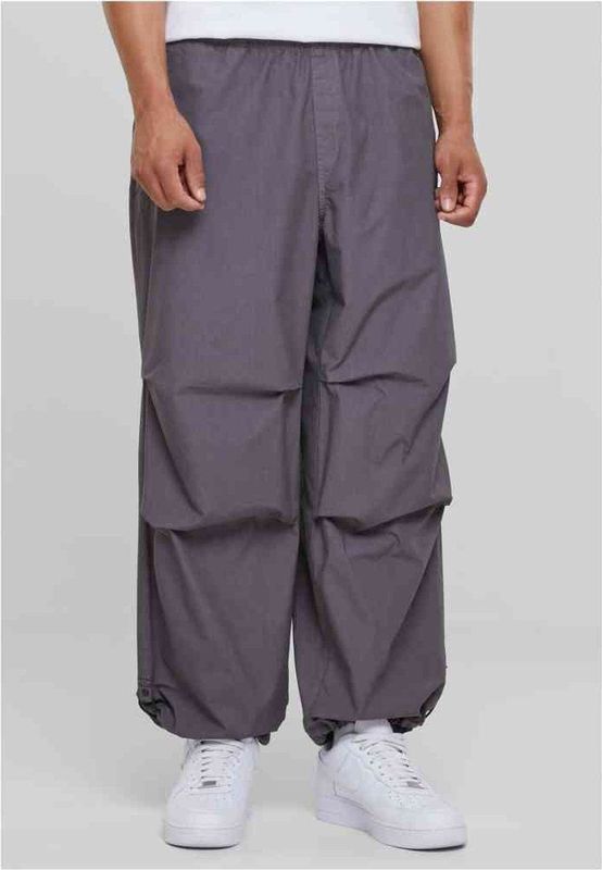 Urban Classics - Popline Parachute Wijde broek - Grijs