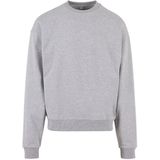 Build Your Brand - Ultra Heavy Crewneck Sweater - Heather Grey maat XS