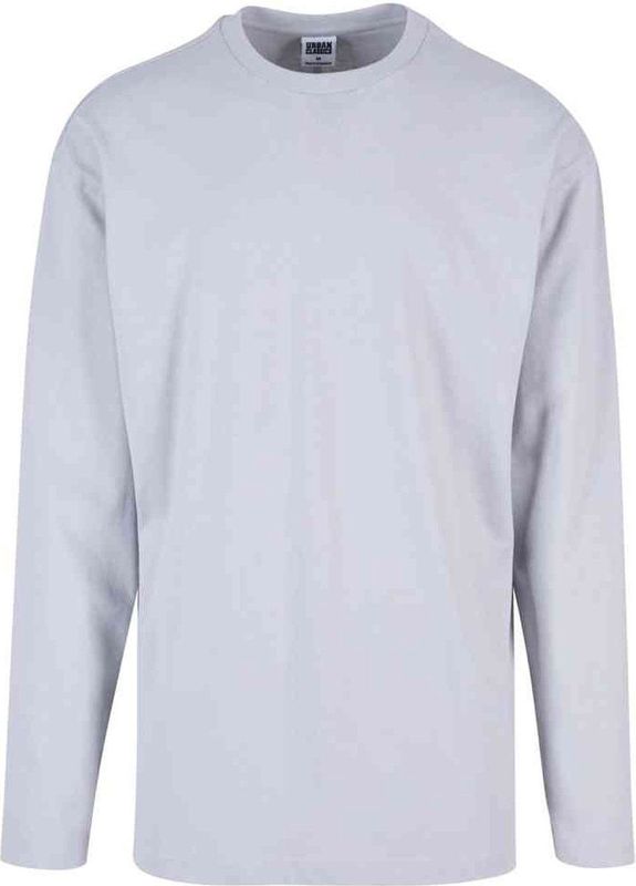 Urban Classics - Oversized Open Edge Longsleeve shirt - Grijs