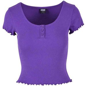 URBAN CLASSICS T-Shirt Urban Classics Damen Ladies Rib Babylock Tee (1-tlg)