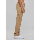 Urban Classics - High Waist Twill Cargobroek - Beige