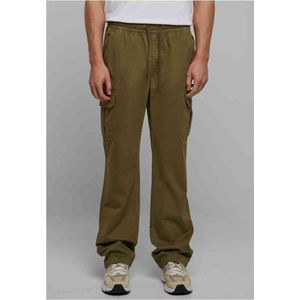 Urban Classics - Cotton Cargobroek - M - Olijfgroen