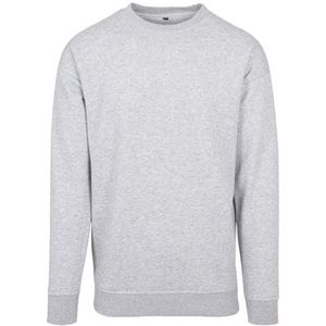 Build Your Brand - Raglan Crewneck - Heather Grey - Sweatshirt