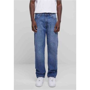 Urban Classics - Jeans - Blauw - 100% Katoen - Straight Pasvorm