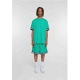 Urban Classics - Stripes Mesh Korte broek - Groen/Zwart