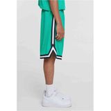 Urban Classics - Stripes Mesh Korte broek - Groen/Zwart