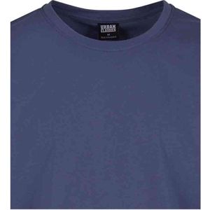 Urban Classics - Long Shaped Turnup Heren T-shirt - Blauw