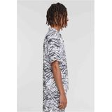 Urban Classics - AOP Resort Shirt - Overhemd - Witescribble - Korte Mouwen - Bloemenprint
