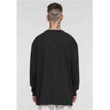 Urban Classics Heren Longsleeve Organic Boxy Rib Longsleeve Black S, zwart, S