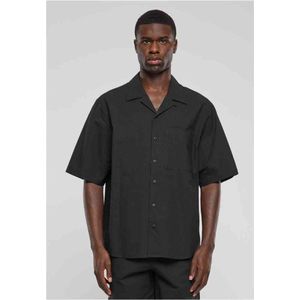 Urban Classics - Relaxed Seersucker Shirt - Korte Mouwen - Monochroom - Katoen