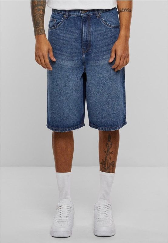 Urban Classics - 90' Heavy Denim Korte broek Blauw