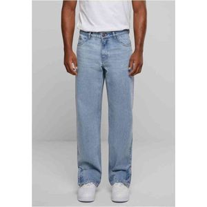 Urban Classics - Heavy Ounce Zipped Jeans Broek rechte pijpen Blauw