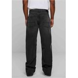 Urban Classics - Heavy Ounce Zipped Jeans Broek rechte pijpen Zwart