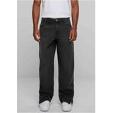 Urban Classics - Heavy Ounce Zipped Jeans Broek rechte pijpen Zwart