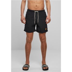 Urban Classics - Block Swim Shorts - 2-Pack - Vintage Groen + Zwart - Sneldrogend Materiaal