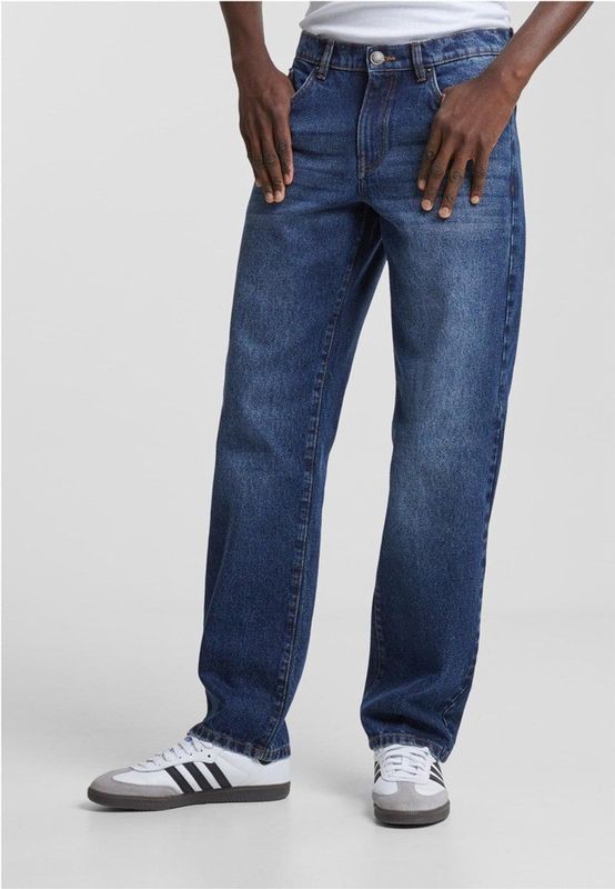 Urban Classics - Heavy Ounce Straight Fit Jeans Broek rechte pijpen Blauw