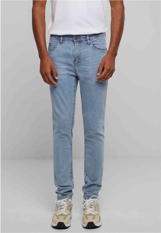Urban Classics - Heavy Ounce Slim Fit Skinny jeans Blauw