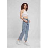Urban Classics - Cropped Straight Leg Denim Pants - Lichtblauw - Damesbroek