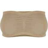 Urban Classics - Top - Ecru/Kaki - Strapless - Naadloos - Aansluitende Pasvorm